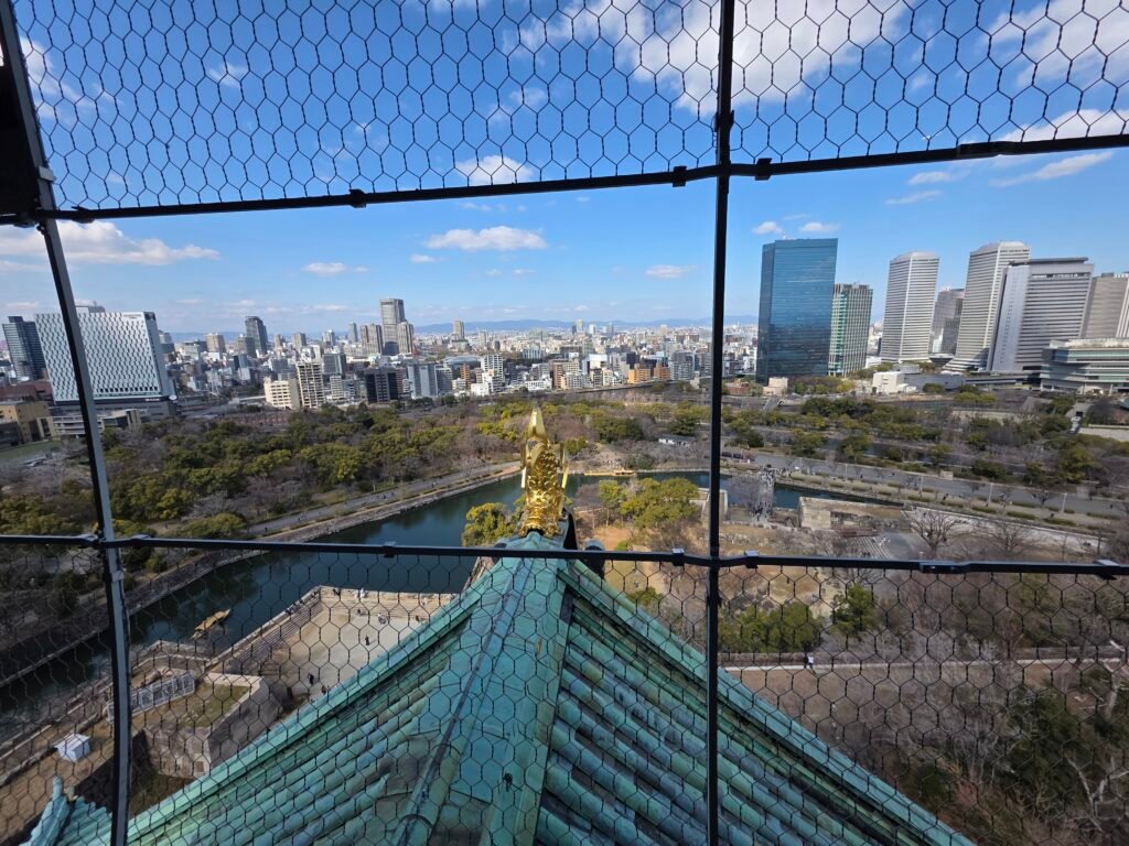 mirador que puedes disfrutar si decides visitar el castillo de osaka